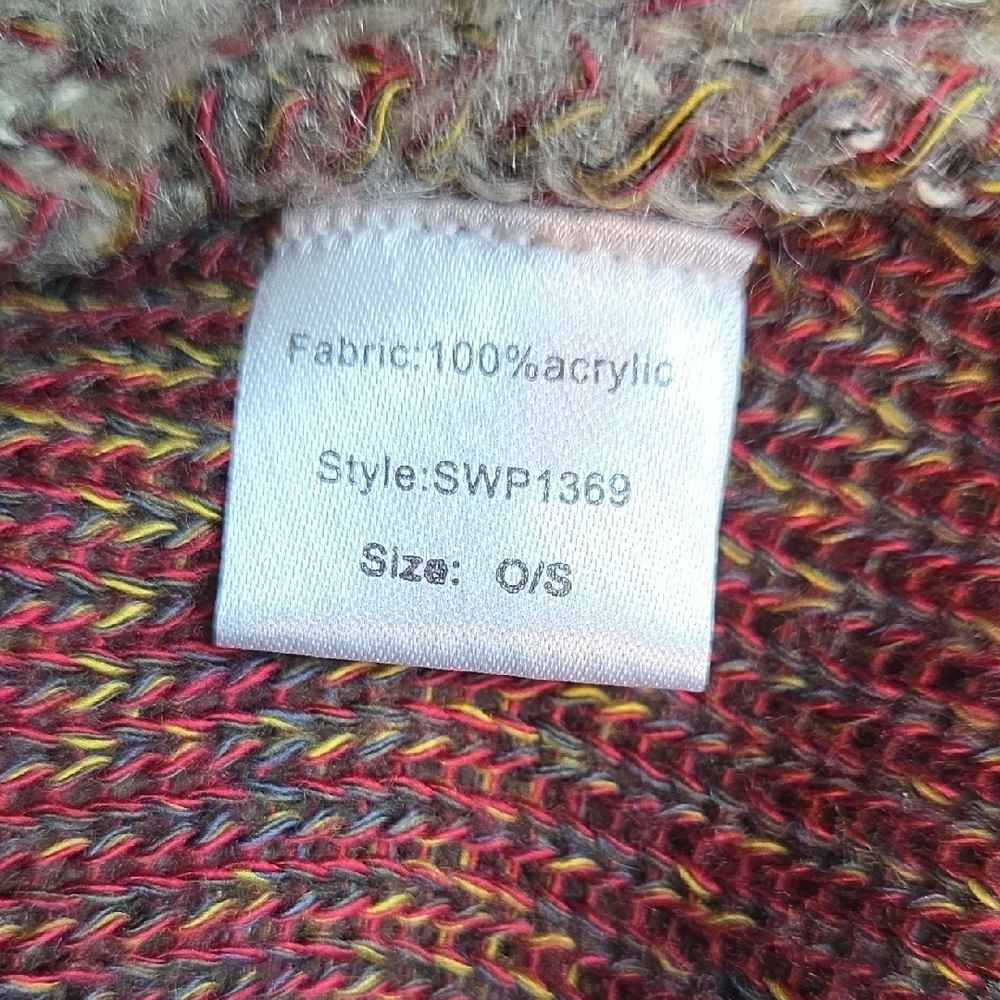 Elan Multicolor Poncho - Picture 11 of 12